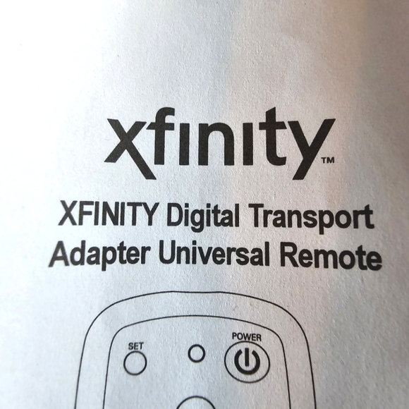 New Xfinity/Comcast Digital Transport Adapter Remote Control And Code Manual - Picture 3 of 6
